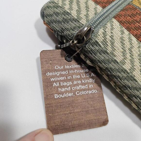 Maruca Boulder Co Jacquard Tapestry Beetle Bag Spring Leaves Stripe NWT CO - Picture 4 of 7